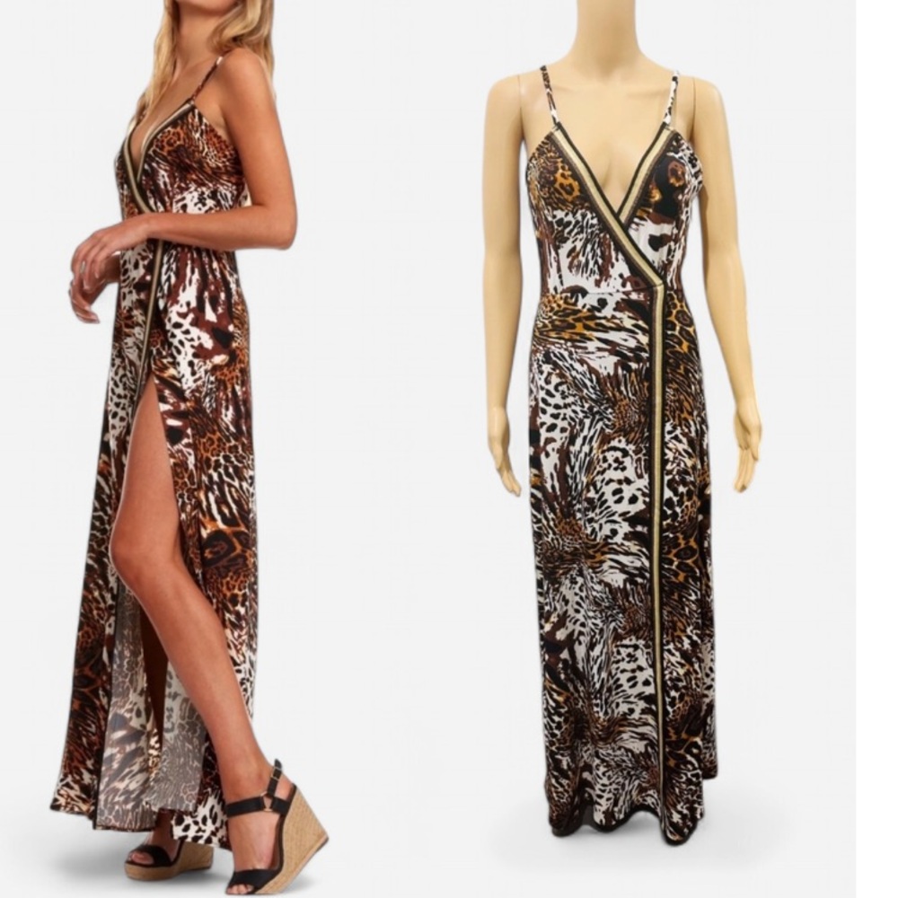 Inner Beauty wrap maxi dress S